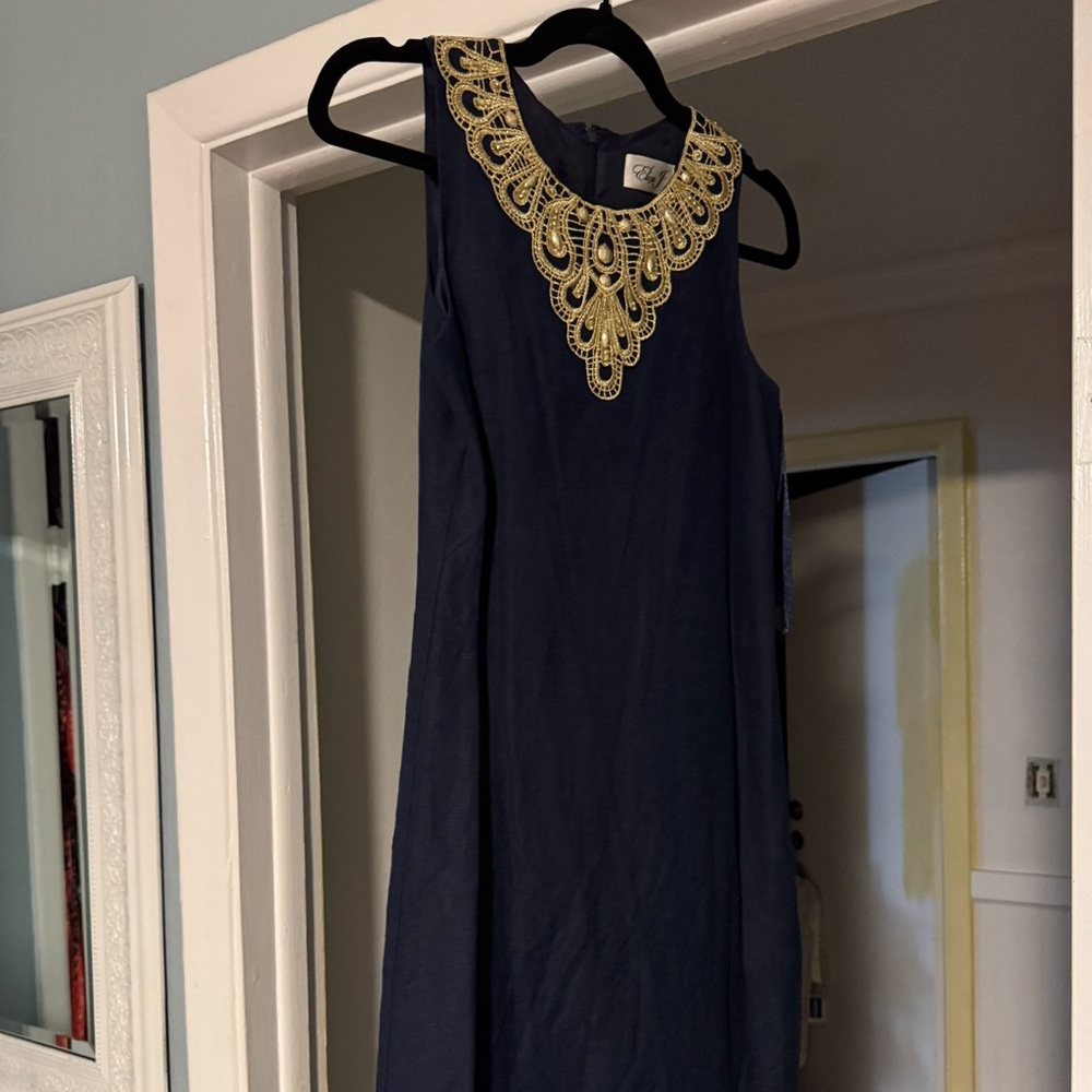 Eliza j navy dress